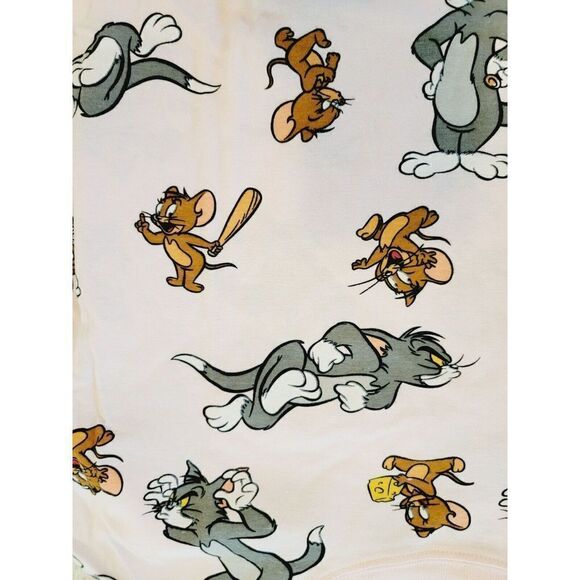 Tom and Jerry M Pink Cartoon Characters T-Shirt SS Cotton‎ Round Neck - Picture 3 of 7